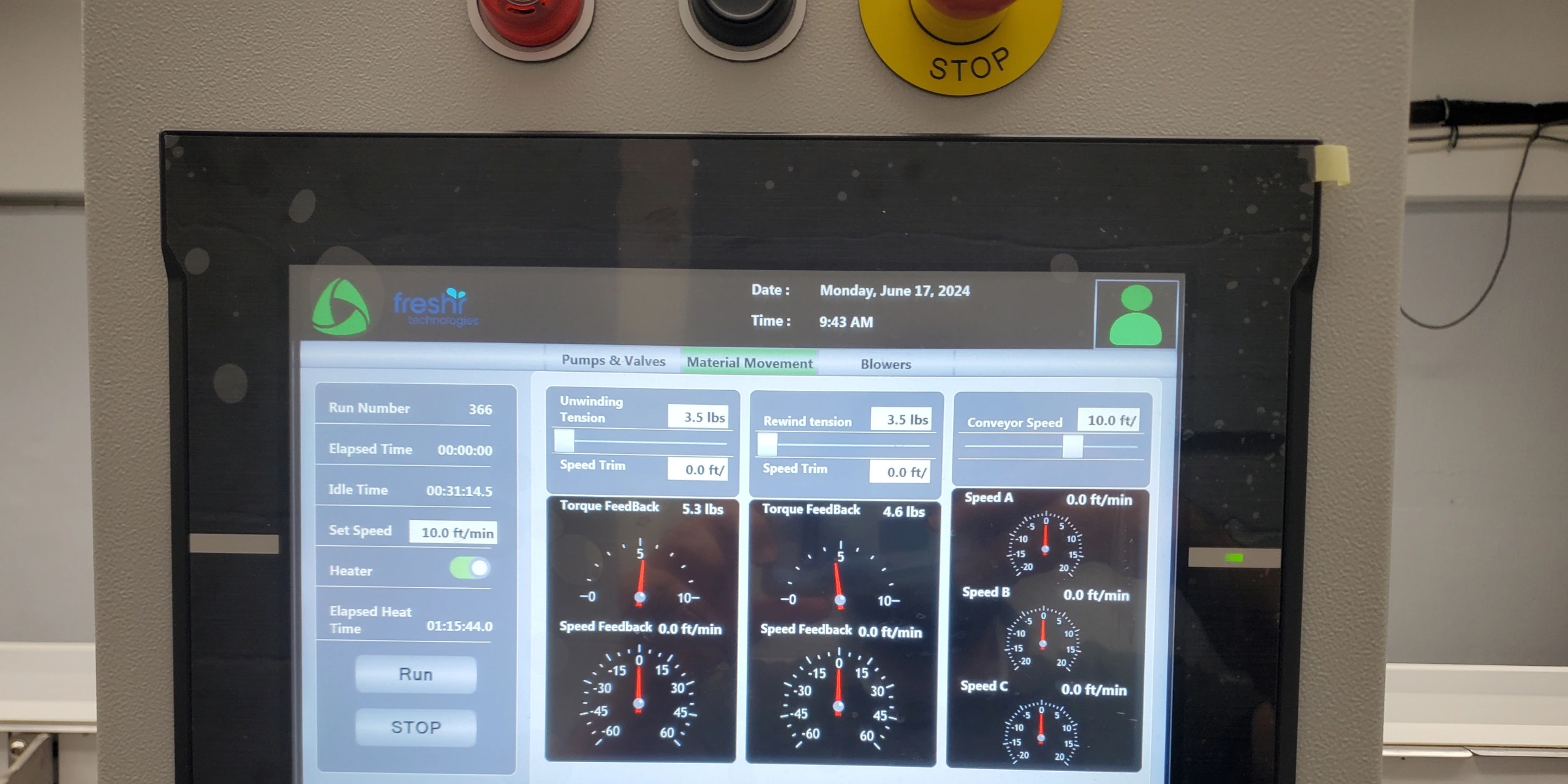 Pictured: Customised HMI (Human Machine Interface)