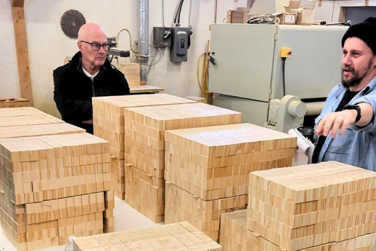  Larch blocks matched and ready for glue-up